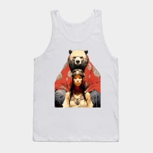 National Native American Heritage Month: "The Bear Mother" or "The Woman Who Married a Bear" Tank Top